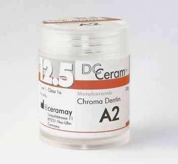 DC Ceram 12.5 Chroma Dentin; 20g